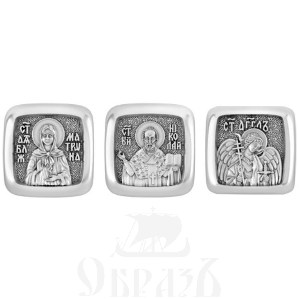 православная бусина святая великомученица екатерина александрийская, серебро 925 пробы с золочением (арт. 10.016)